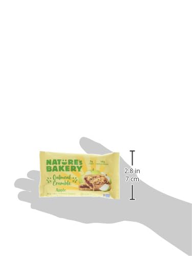 Miniatura 3 de Nature's Bakery Barras de avena Crumble Bars, manzana, fruta real, veganas, sin OMG, barra de desayuno, 1 caja con 12 paquetes individuales (12