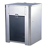 PET DAWN WELLNESS Gravity Dog Feeder 25 lbs – Stainless Steel Automatic Dog Food Dispenser, No Power Outdoor Dog Feeder, Wall Mount or Floor Stand Large Capacity Pet Feeding Station