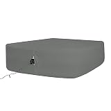 Bedecor Fitted Sheet for Air Mattress, Easy Inflate, Twin, Dark Gray