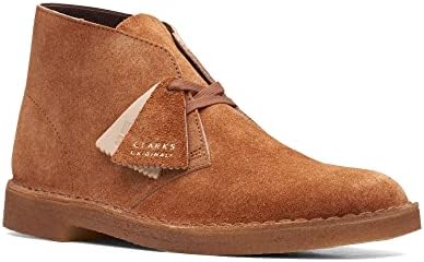 Clarks Men's Desert Boot Chukka Boot, Ginger Hairy Suede, 9.5 | Image 1