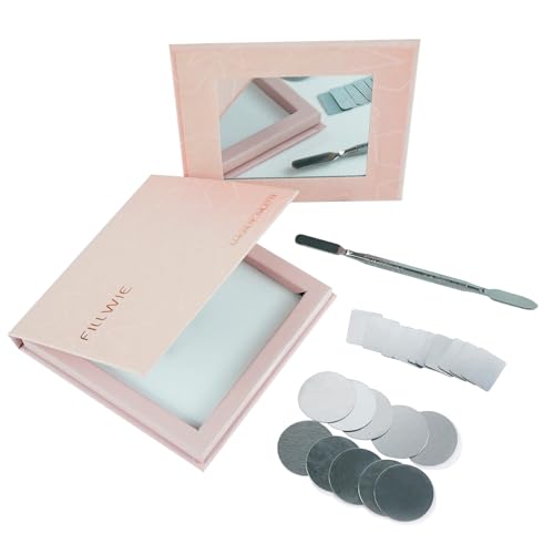 Pink Magnetic Refillable Makeup Palette with Mirror – Lightweight, Durable, Travel-Ready Case for