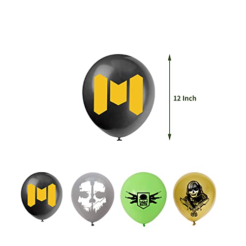 Gaming Call Party Supplies Boy Of Duty Birthday Party Decorations,Set Include Banner Balloons Cake Tops #TOP4