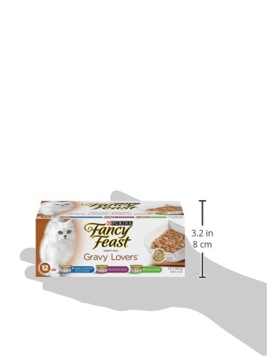 Fancy Feast Wet Cat Food, Gravy Lovers Variety Pack 85 g Cans (12 Pack) image 4