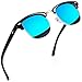 Price comparison product image Joopin Semi-Rimless Polarised Sunglasses Man UV400 Protection Retro Half Frame Sunglasses Unisex Polarized Women Mens Sun glasses Mirror (Ice Blue)