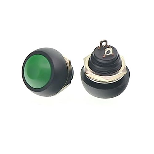Mini interrupteur étanche 2 broches bouton-poussoir PBS-33B - 2