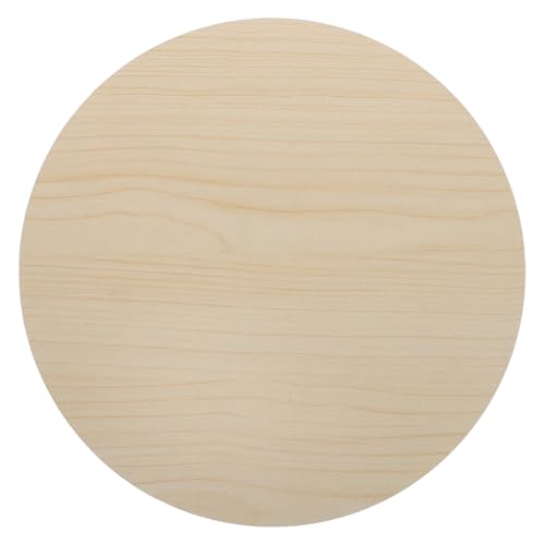 Mesa auxiliar madera maciza redonda de 30 cm para tapa de repuesto comedor 2