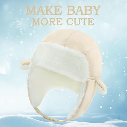 Image of BAVST Winter Trapper Hat for Boys Girls Waterproof Warm Baby Toddler Ushanka Fleece Beanie Hats for 6M-6T