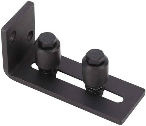 KSTE En acier au carbone réglable coulissante Guide sol for accessoires Quincaillerie de porte Grange (rouleau double)