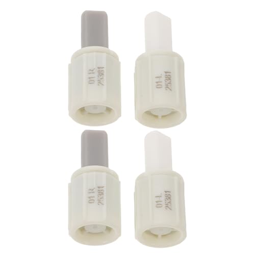 Lurrose 4 Conectores Amortiguadores para Bisagra de Asiento de Inodoro Cierre Suave Kit de 4 Piezas 2 Sentido Horario 2 Antihorario Plástico Resistente Compatible para Reemplazo y