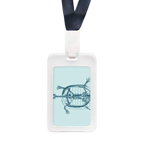 Étui de protection transparent motif squelette pour carte d'identité et de bus