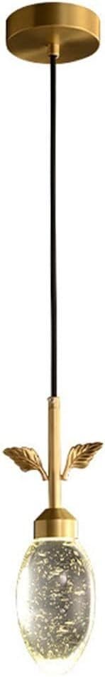 Suspension moderne en cristal LED éclairage anti-éblouissement luminaire suspendu bulles dorées