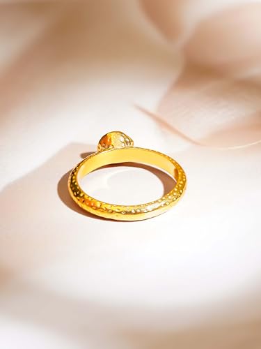 Image of 18K Gold Plated Enamel Evil Eye Ring for Womens | Statment Rings for Women | Waterproof and Anti Tarnish Demifine Jewelry | Gifts for Women & Girls | 1 Year Warranty*