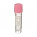 Wheaton W985865 Polypropylene Conical 2mL CryoElite Cryogenic Freestanding Vial, with Writing Patch and External Threaded Pink Cap (Case of 500)