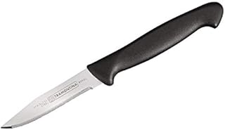 Tramontina Plastic Handle Paring Knife 3" Carbon Micro-Serrated Carded