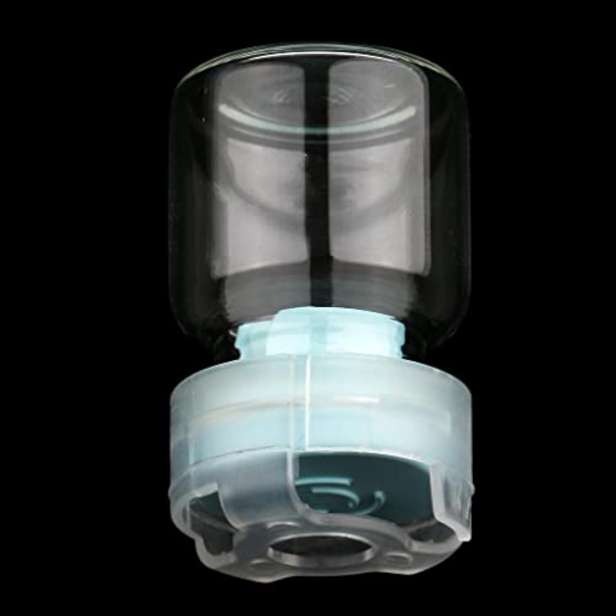 10Pcs Clear Glass Dram Bottles with Black Screw Cap, 3Ml
