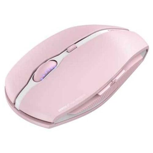CHERRY GENTIX BT, kabellose Bluetooth Maus, Multi-Device Funktion für bis zu 3 Endgeräte, umschaltbare Auflösung (1000/2000 DPI), 7 Tasten und Scrollrad, batteriebetrieben, Cherry Blossom 4