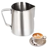 【Design a becco d'aquila】Il design a becco d'aquila impedisce il gocciolamento. Puoi concentrarti completamente sulla latte art senza preoccuparti di eventuali fuoriuscite. Il latte scorre più fluidamente attraverso il deviatore e la tua latte art sarà più perfetta.