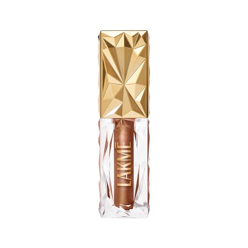 Image of Lakme Be-jewel Satin Eye Tint |One-Step Liquid Eyeshadow | Air light Mousse Texture Waterproof- 07 Hazel 4.5ml