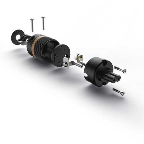 Conector IEC C7 Viborg VF508S de cobre puro plateado para audio High-End sin pérdidas 3