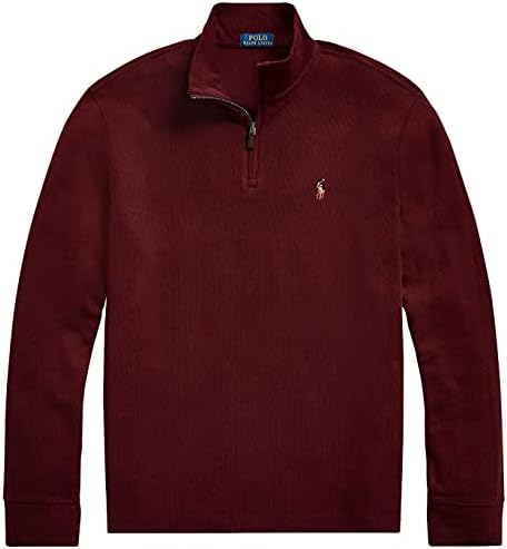 Polo Ralph Lauren Sudadera grande y alta Estate Rib con media cremallera  para hombre : Ropa, Zapatos y Joyería - Amazon.com