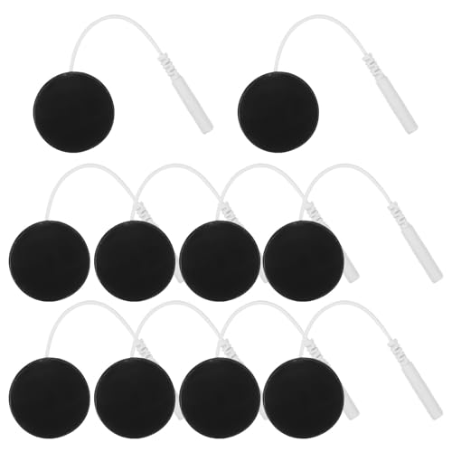 AMUSLESUR Electrodos Almohadillas para Masaje 20 Piezas, Autoadhesivas, Diseño Flexible y Adhesión Prolongada, 4 Tamaños para Uso Médico y Cuidado Piel