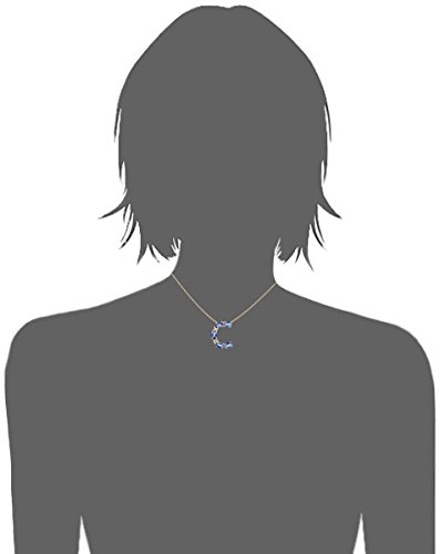 Sapphire Necklace With Diamonds & 18K Gold Chain | Irresistible Sapphire Letter C Pendant Jewelry | Perfect Valentine’s Day, Anniversary & Birthday Gift by Albert Hern Sapphire Necklace With Diamonds & 18K Gold Chain | Irresistible Sapphire Letter C Pendant Jewelry | Perfect Valentine’s Day, Anniversary & Birthday Gift by Albert Hern - Image 5