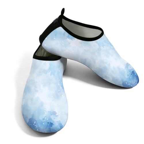 Zapatos de agua para mujeres y hombres, zapatos de playa con ondas oceánicas, calcetines de natación de secado rápido, Wave Light Ocean Wave, 40/41 EU
