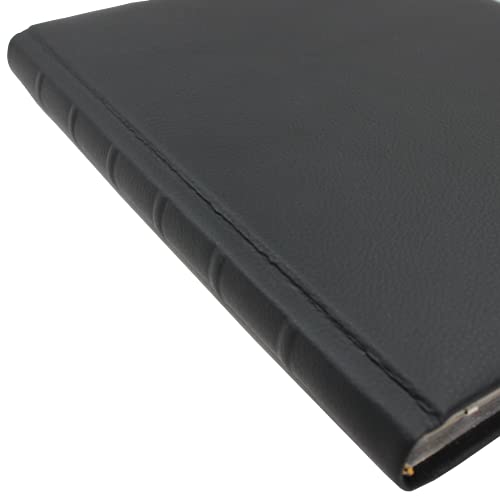 Livre d'or en cuir noir idéal comme cadeau de mariage