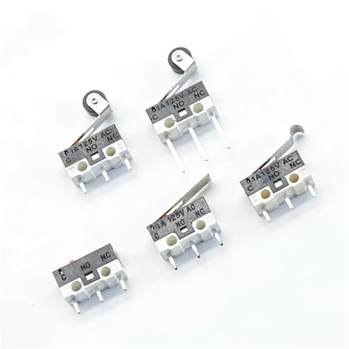 Interrupteur bouton-poussoir SPDT micro switch 3 pins levier long noir - 2