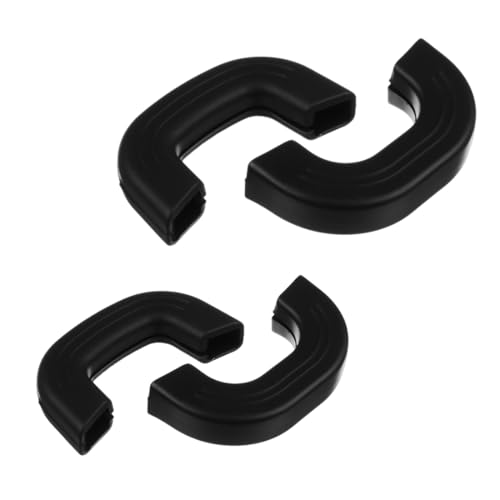 Poignée Maniques Casserole, 2 Paires, Clip de poignée en Silicone, Amovible Chaude Cocotte Manche...