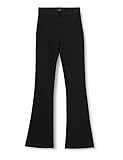 Elastisch VERO MODA Damen Vmkamma Mr Flared Jersey Pant Tall Hose, Schwarz, L / 36L EU