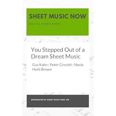 You Stepped Out of a Dream Sheet Music