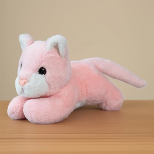 Image of Babique Cat Stuffed Plush Animal | Teddy Bear Soft Toy |Ideal for Birthdays & Special Occasions Girls /Boys, Baby Kids -Pink, 25Cm
