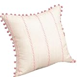 Photo Gallery queenyard federa per cuscino, elegante con nappe, 45 x 45 cm, federa decorativa in morbido poliestere, per soggiorno e letto Photo Gallery queenyard federa per cuscino, elegante con nappe, 45 x 45 cm, federa decorativa in morbido poliestere, per soggiorno e letto