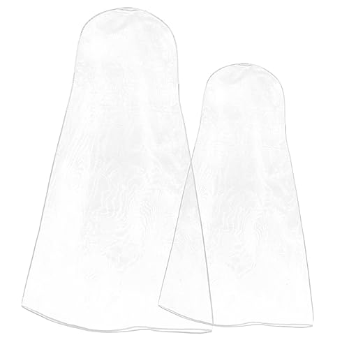Garneck 2pcs Garment Bag for Breathable Wedding Gown Cover Wrinkle-resistant Storage for Bridesmaid and Formal Attire