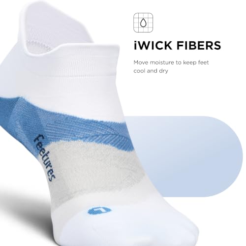 Image of Feetures Elite Light Cushion Mini Crew Sock - Sport Sock with Targeted Compression