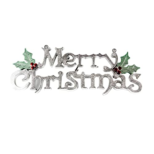 Garneck 40cm Merry Christmas Door Decor Outdoor Christmas Tree Ornament Holiday Decor Reusable
