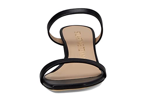 Stuart Weitzman Aleena 50 Block Slide Black 9 B #TOP1