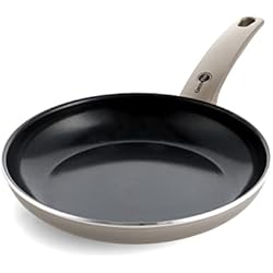 Sartenes Cerámicas Ceramic Pan GreenPan Cambridge Sartén de Cerámica antiadherente saludable de 24 cm, sin PFAS, inducción, apta para lavavajillas, apta para horno, bronce