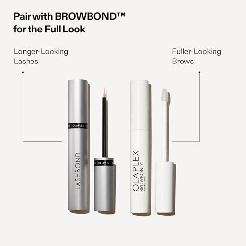 Olaplex Lashbond Building Serum: Clear Eyelash Enhancing Serum | Natural, Longer, Healthier, Thicker, Fuller-Looking Lashes | Daily Use, Results in Little as 2 Weeks, 4.5 mL / 0.15 Fl Oz