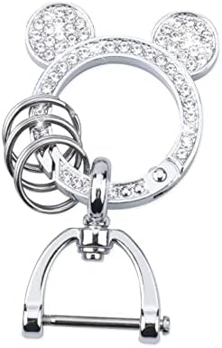 Crystal Rhinestone Keychain for Women, Cute Keychains Accessories for Girls, Bling Universal Key Chain Ring Clips for Car Keys,Key Holder for Keychain