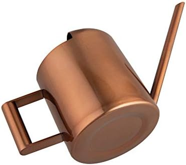IMEEA 11oz/300ml Mini Watering Can Stainless Steel Super Tiny Water Can for Succulents Indoor Desk Office Bonsai(Copper)