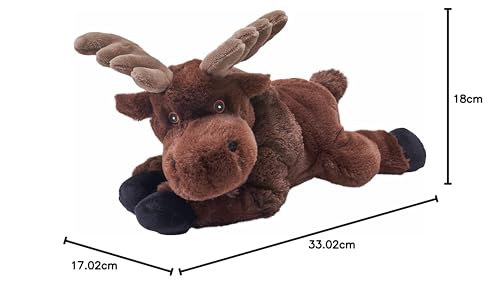 Peluche élan 30 cm pour apaiser bébé avec un doudou sain