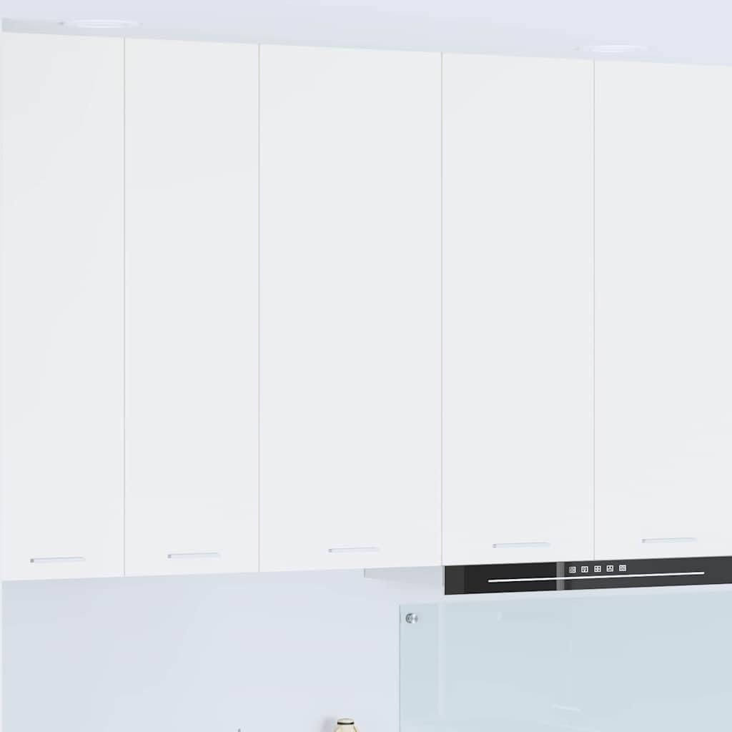 vidaXL Hängeschrank mit Speicher Weiß 40 x 31 x 100 cm Holzwerkstoff, Moderne Küchenschränke, rechteckig, viel Stauraum, langlebige Materialien, Coole Lösungen für Deine Wohnung
