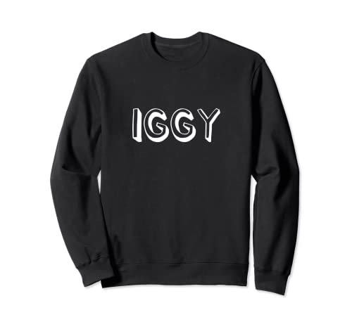 Cute Cartoon Font First Name Iggy Comic Sudadera