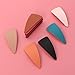 Lurrose 10pcs Snap Hair Clips, Triangle Shape Hair Pins Non- Slip Metal Hair Barrettes Hair Accessories for Women Girls (Random Color)