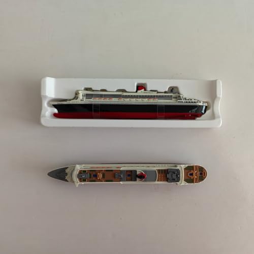 Maquette de Bateau Queen Mary 2, Échelle 1/1400 Paquebot en Alliage Diecast, Modèle de Collection Détaillé & Ornement Miniature, Cadeau Parfait pour Collectionneurs, Décoration Maison Bureau