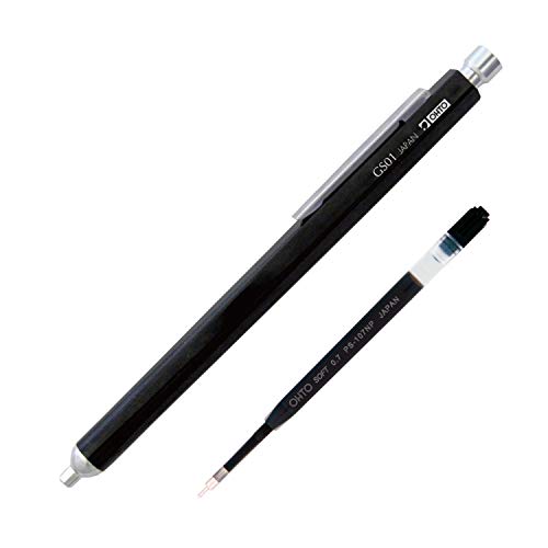 Image of Needle-point GRAND STANDARD OHTO, Black: Fine Leads Ballpoint Pen in Black with Anodised Aluminium Housing and a 0.7 mm Needlepoint Refill (Black)