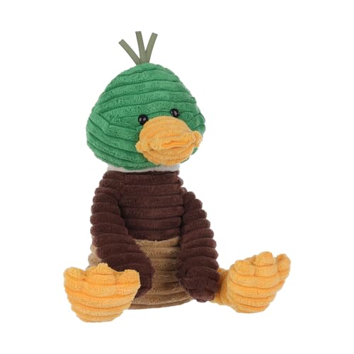 Apricot Lamb Cord Stockente Ente Plüschtiere für Kinder, weiche niedliche Kuscheltier für Baby Mädchen und Jungen, Flauschige Cord Mallard Grün 25 cm