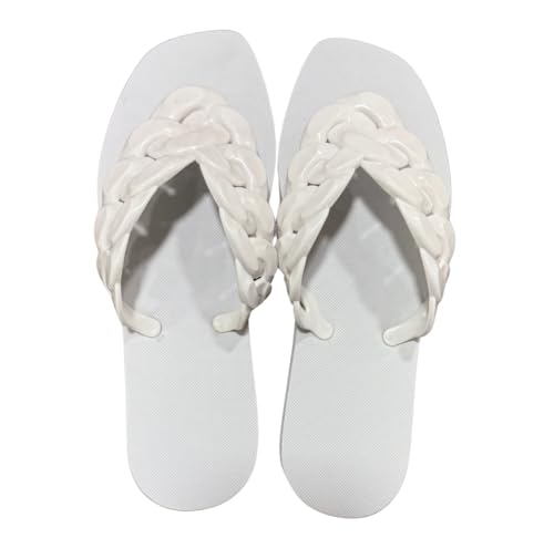 Image of Braided Strap Flip Flops, Casual Beach Sandals